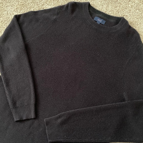 Mens Nordstrom 1901 crewneck black sweater size Large - Picture 6 of 7